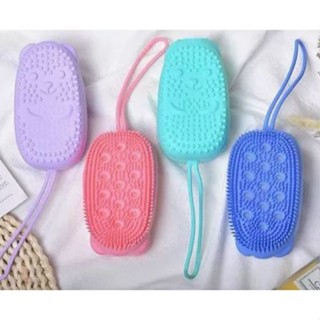 KIT 1/2/3 ESPONJA BUCHA DE BANHO C/ PORTA SABONETE DE SILICONE - LIMPA ESFOLIA E  MASSAGEIA  SUA PELE (COR ALEATÓRIA) em Oferta na Shopee