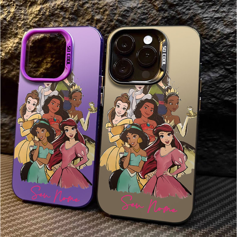 Capa de celular Disney Princesas fofas personalizada estampa para Samsung S22 S24 S23 Ultra S20 S21 S23 FE S24 S25 S22