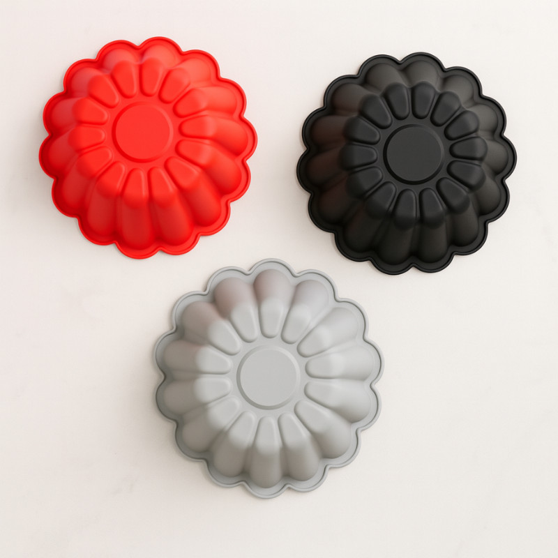 Forma de Silicone Premium 25Cm Ideal para Pudim Gelatina e Sobremesas Fácil de Desenformar e Limpar