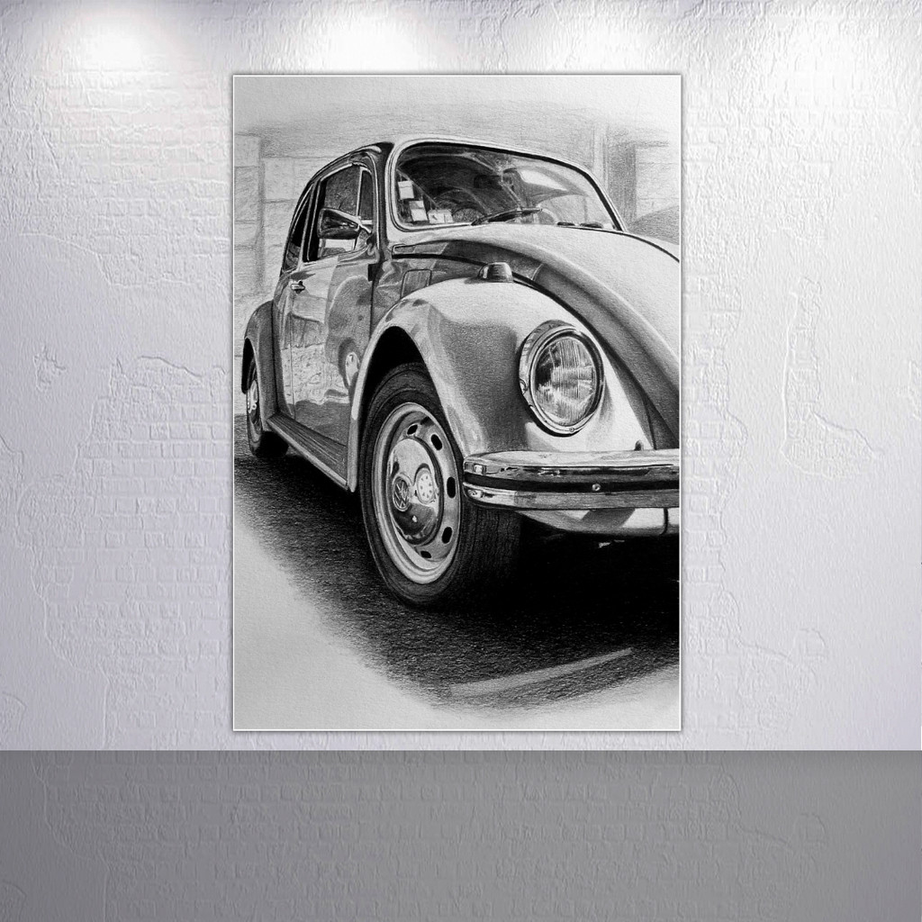 Painel de Festa Retangular Capas Sublimadas Sem Suporte Decoração Vintage Carro Antigo Fusca