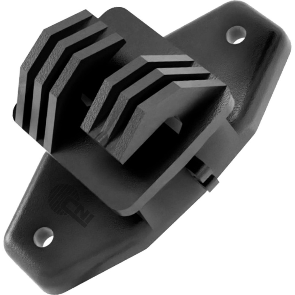 500un Isolador W Econômico 63mm Cerca Rural Reforçado Durável Preto Anti-UV Uso Rural Para Mourão