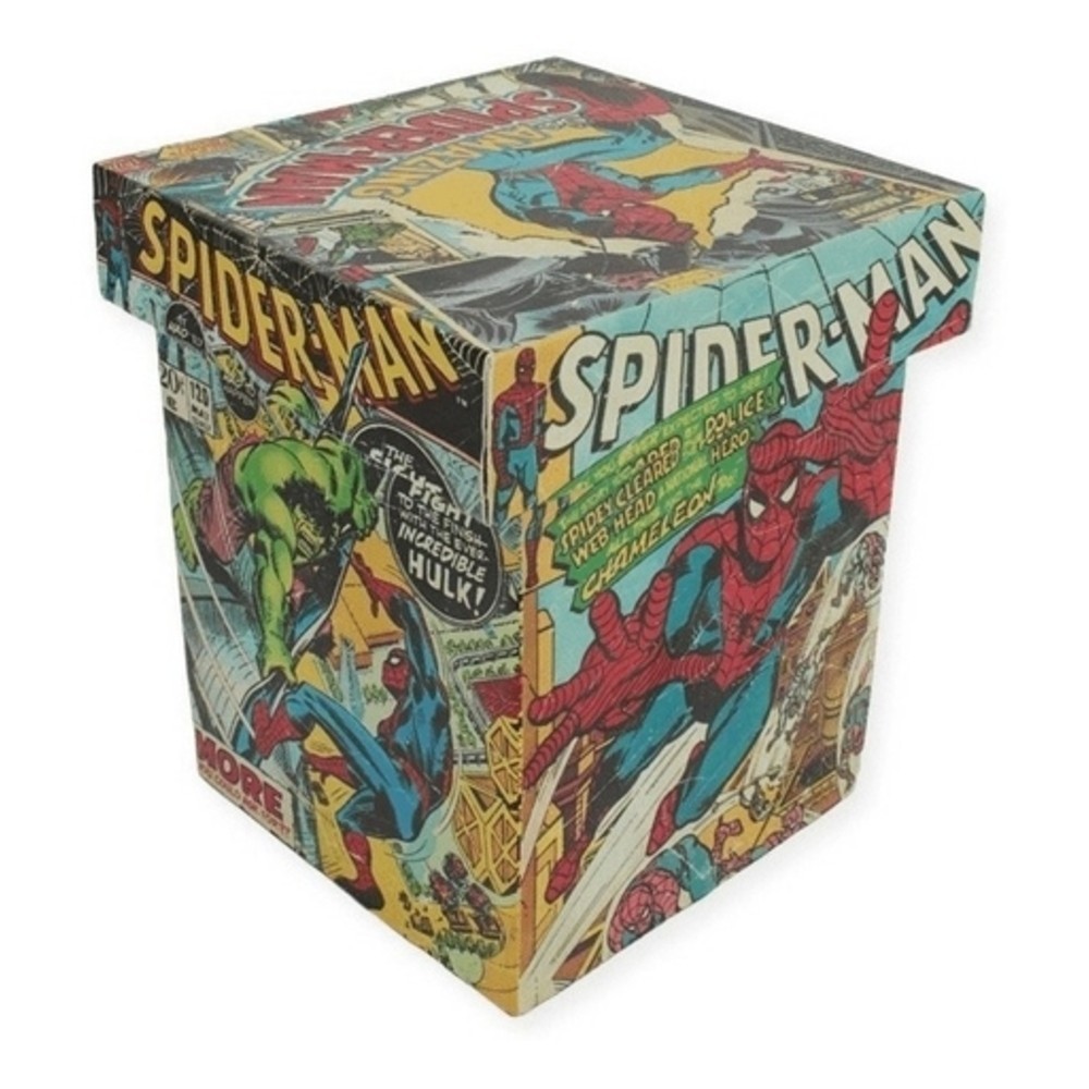 Caixa Baú Decorativa Homem aranha Marvel Oficial Licenciado 20x17x15