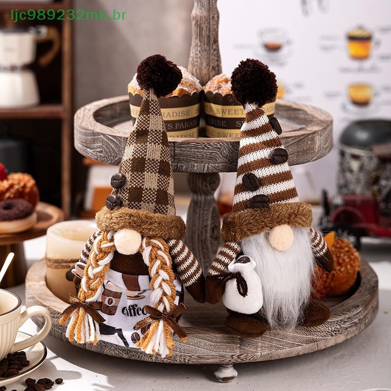 [MYBR] Gnomo De Café-Decoração De Casa , Acessórios Para Bar Presentes De Gnomos Temáticos Mulheres-Natal Inverno Primav
