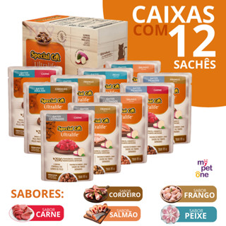 Caixa 12 Sachê Premium Special Cat em Oferta na Shopee