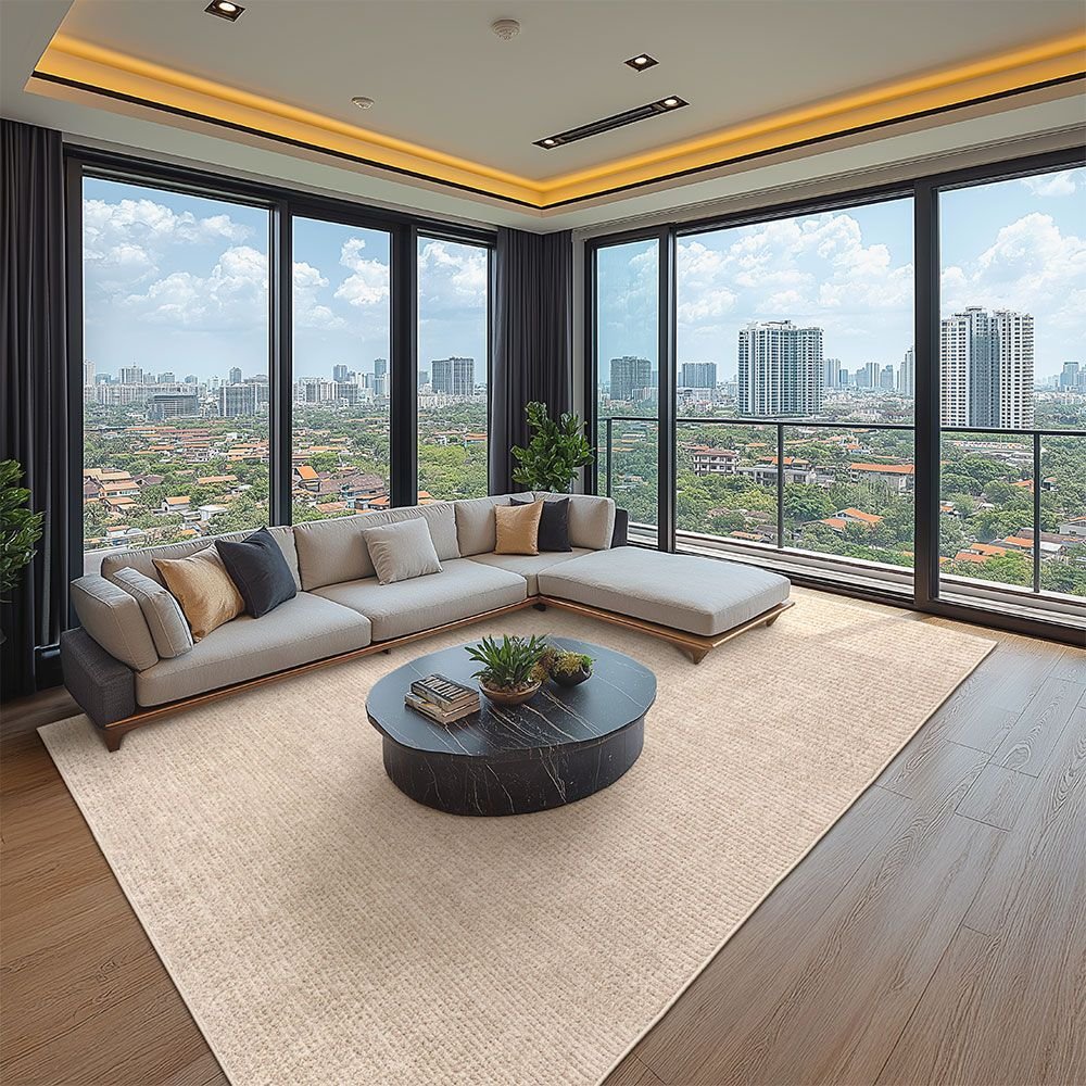 Tapete 300x400cm Mariana Tapetes São Carlos Bege em Oferta na Shopee