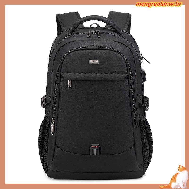 Mochila Para Laptop Homens Portas USB De 17,3'De Grande Capacidade Negócios Resistente Ao Desgaste Viagem À Prova D'água