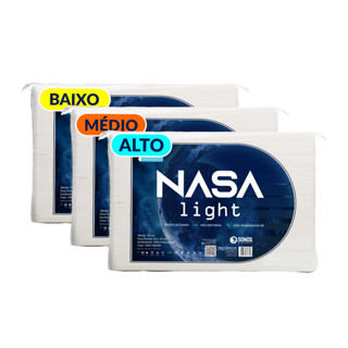 Kit Travesseiros 3 Nasa Light Alto, Médio e Baixo Sonos em Oferta na Shopee
