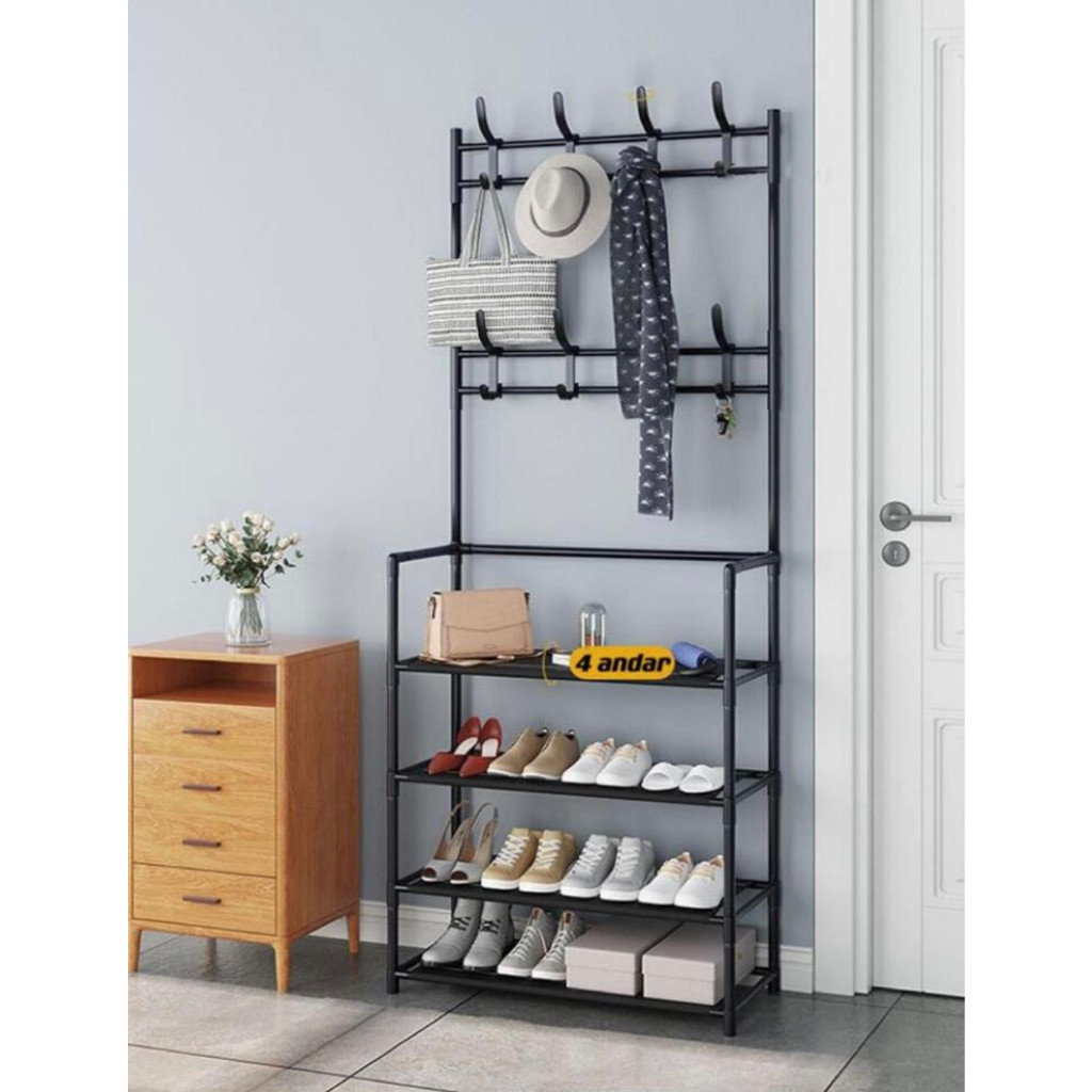 Bobonita Store Organizador Multifuncional Rack Sapateira Arara 4 Andares--Runtoo Home&Living Store