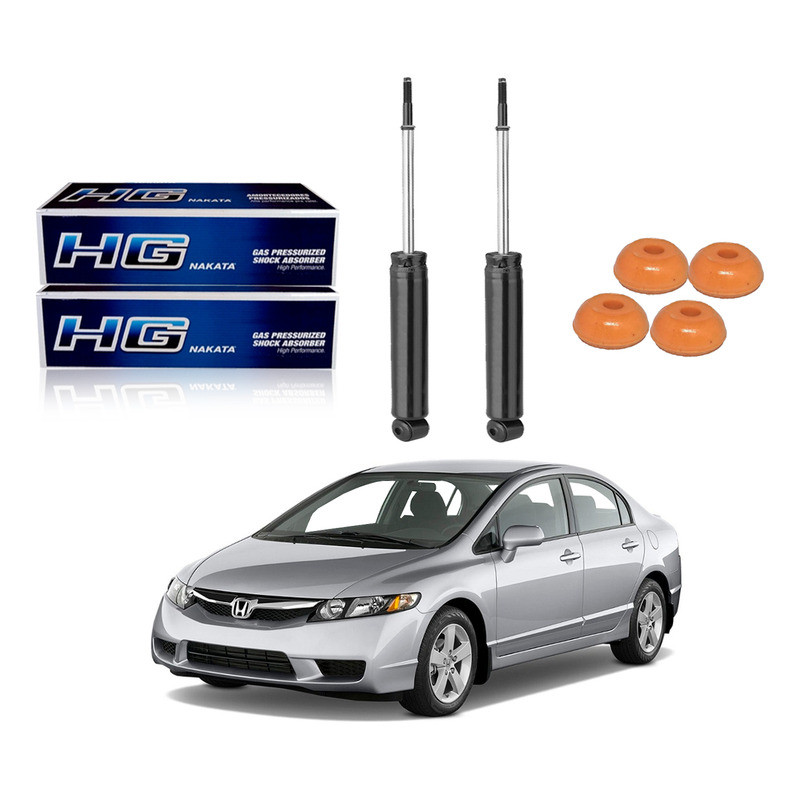 Par Amortecedor Traseiro New Civic 1.8 2006 A 2011 em Oferta na Shopee