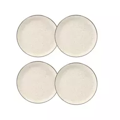 Jogo De 4 Pratos Sobremesa 20 Cm Oxford Flat Duna