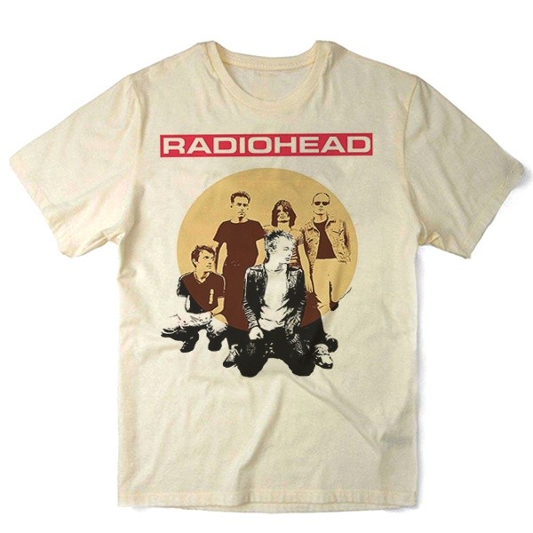 Camiseta Algodao Radiohead Banda de Rock Bandas Musica Roll Alternativo Thom Yorke Nervous