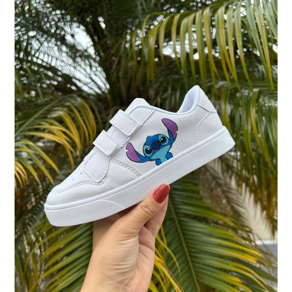 Tênis Infantil com Velcro Confortável Menino Menina Lilo