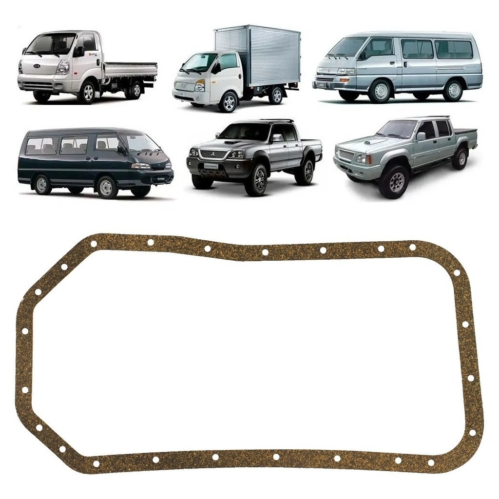 Junta Cárter Hr H100 L200 Pajero Glx Hpe 2.5 4d56 8v