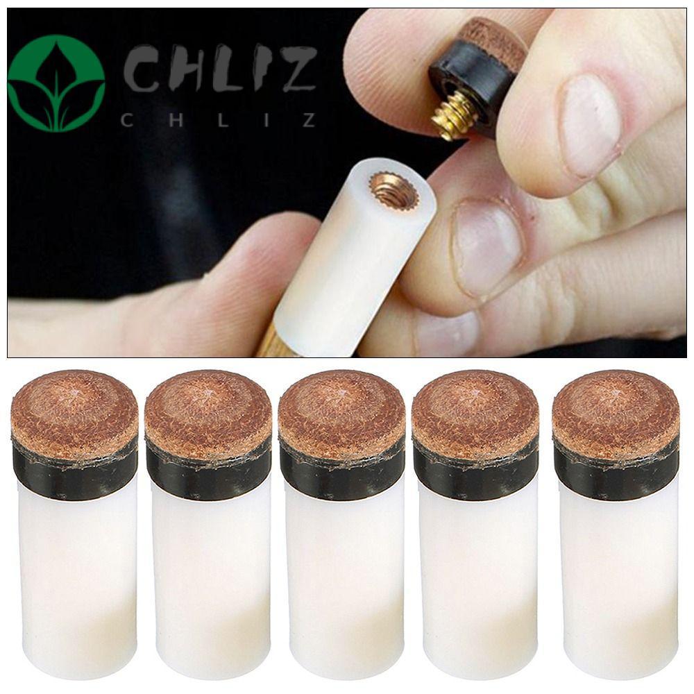 CHLIZ 5 Unidades/Pacote Ponta De Taco De Bilhar , Acessório De Sinuca Substituição De Pontas Aparafusadas , Virolas De V