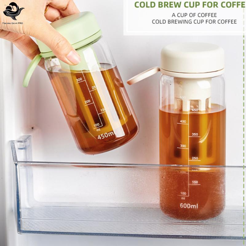 PFG 450/600/1000ML Copo De Grande Capacidade Para Gotejamento Frio Brew Pot Chá Gelado Cafeteira Garrafa Portátil Filtro