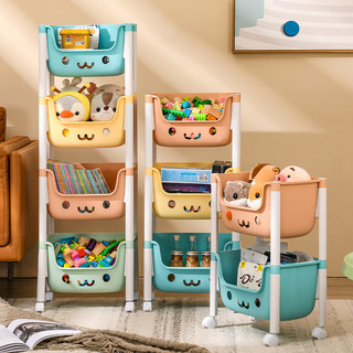 [Novo produto] prateleira de carrinho pequeno removível lanche rack de armazenamento de brinquedos estante de chão infan