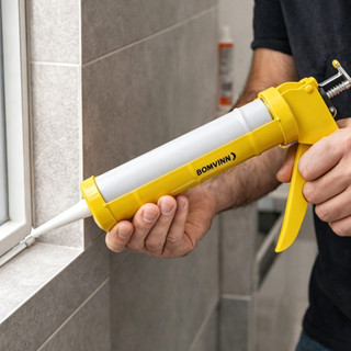 Pistola Aplicador de Silicone em Metal Reforçado Profissional Resistente para Rufos Vedaç…