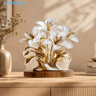 Enfeites De Mesa Para Caminhada , Ornamento De Tulipa Plana De Árvore 2D , Suporte De Flores Acrílico Decoração De Casa