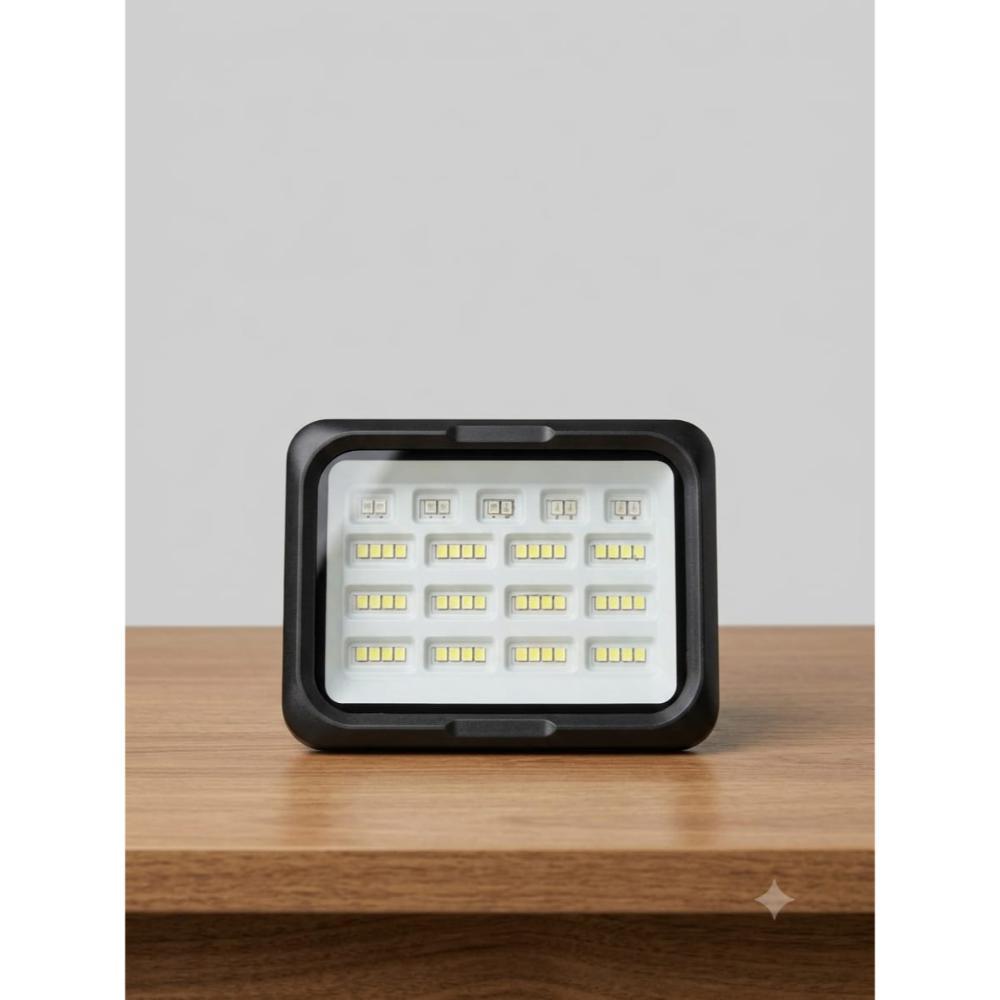 REFLETOR LED SOLAR PORTÁTIL 50W RECARREGÁVEL USB LUMINÁRIA DE EMERGÊNCIA CAMPING EXTERNO FORTE IMPERMEÁVEL