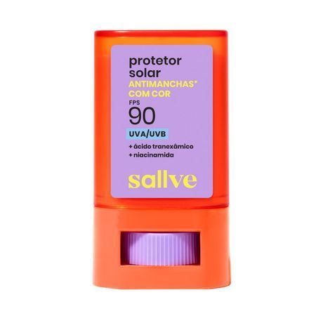 Protetor Solar Bastão Sallve Antimanchas com Cor Fps 90 15G