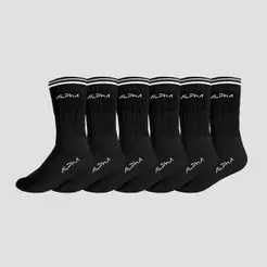 Kit 6 pares meias Masculinas Dry Academia Alpha Co