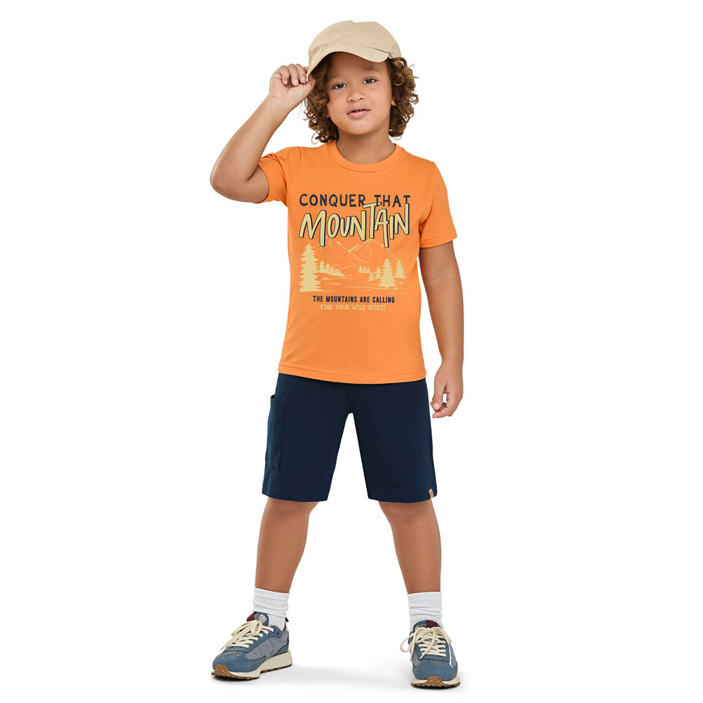 Conjunto Infantil Menino Mountain Elian Laranja