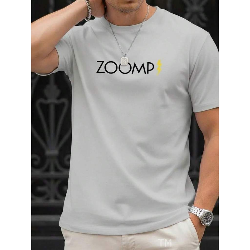 Camiseta Básica Estilosa Masculina Estampada Zoomp Raio Street Malha Respirável Academia