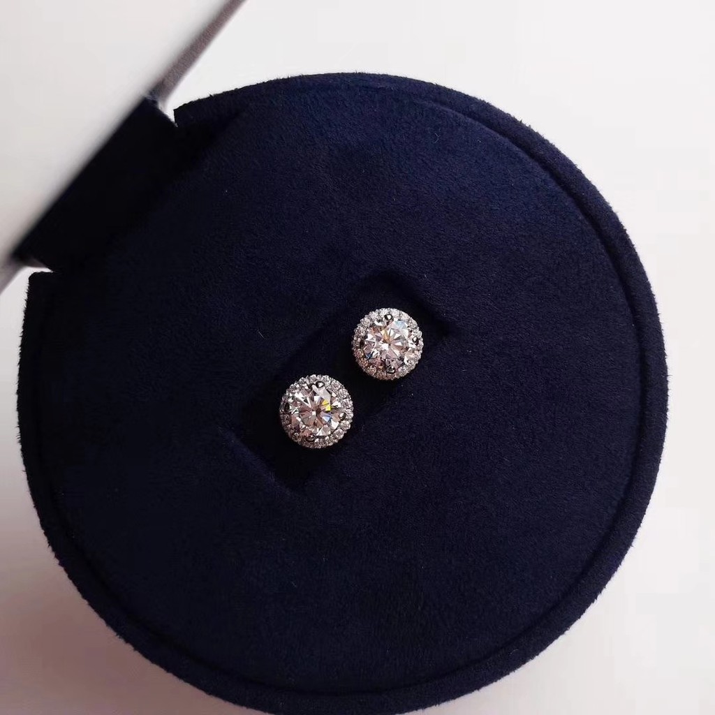 Brincos pequenos com piercing de orelha de diamante, brincos femininos de prata esterlina para dormir, brincos de seleçã