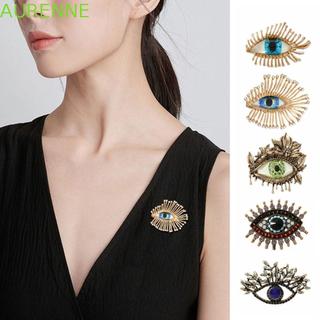 Broche De Olho Do Diabo AURENNE , Pingente De Cristal Oco Pino De Crachá De Luxo , Broches De Strass Vintage