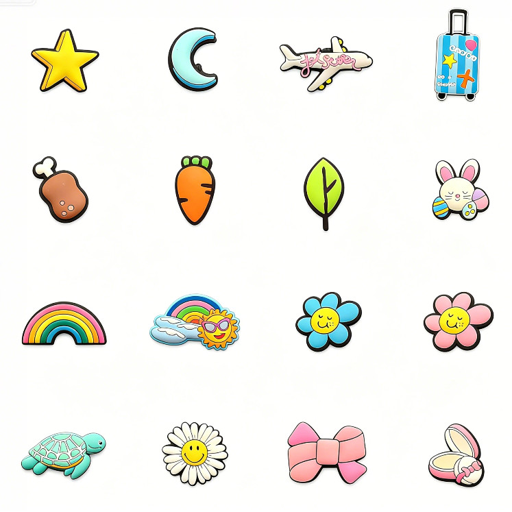 100 # MIss Zoe Série De Viagem Sacos Buraco Acessórios Dos Desenhos Animados Flor