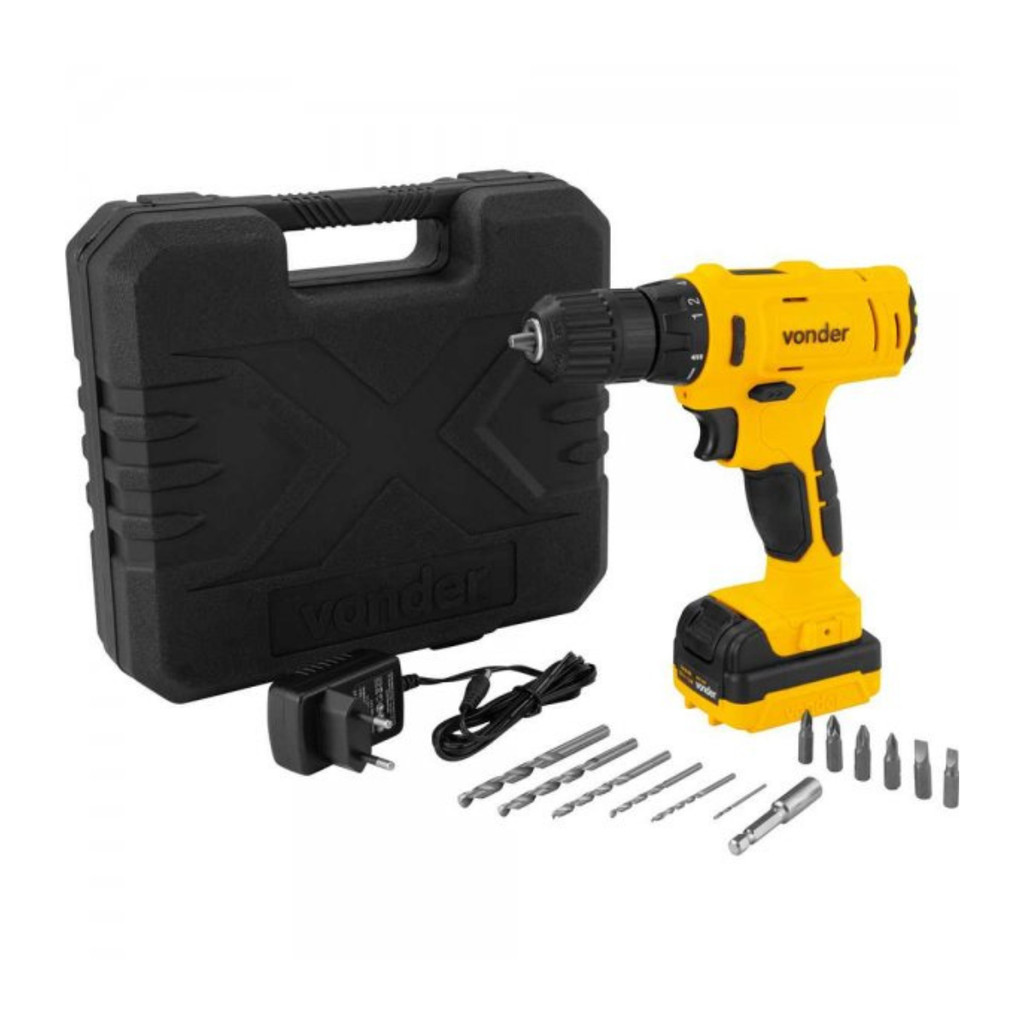 PARAFUSADEIRA/FURADEIRA A BATERIA PFV120 VONDER BIVOLT VONDER