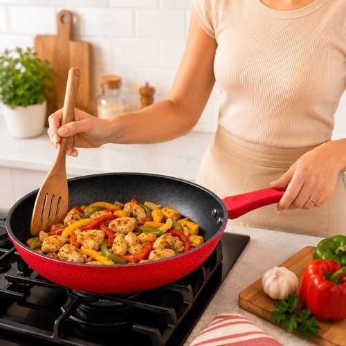 Frigideira Antiaderente Cerâmica Indução Profissional  Premium  Não Gruda 24cm 20cm 22cm 26m