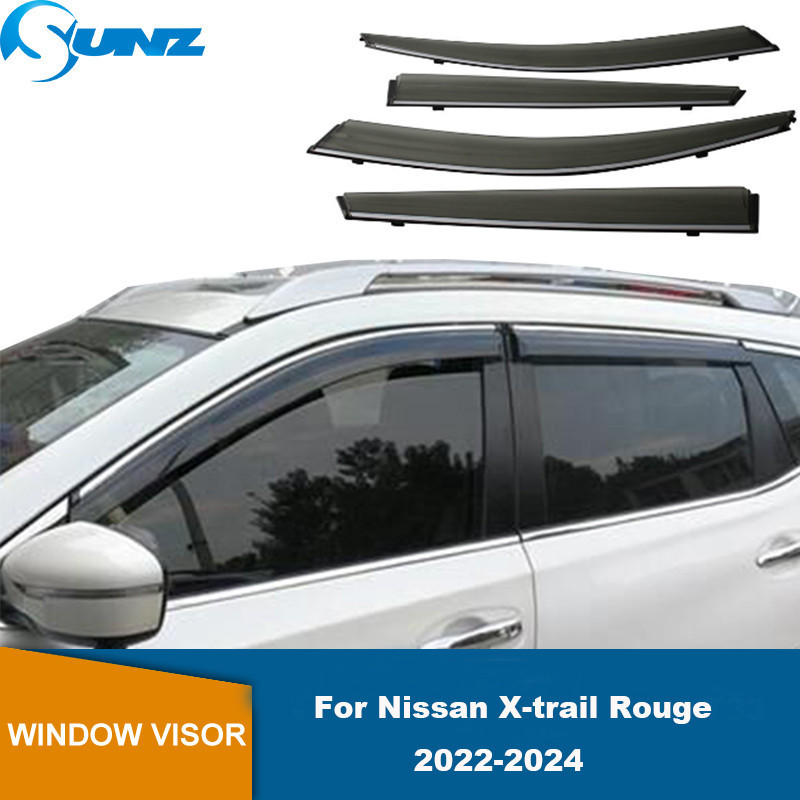 Defletor De Chuva Solar Para Nissan X-trail Rouge T33 2022 2023 2024 Janela Viseira Toldos Sol Abrigos Tons Guarda .