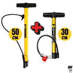 Bomba Para Encher Pneu De Carro Moto E Bike de 50Cm E 30cm
