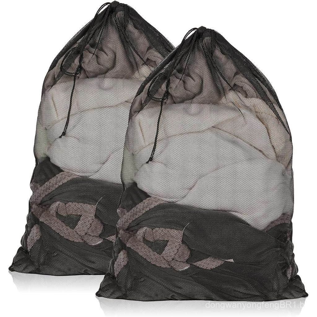 2 Sacos de Lavanderia em Malha, 23 x 34 Polegadas, Saco de Lavanderia em Malha Resistente, Grande Saco de Lavanderia com