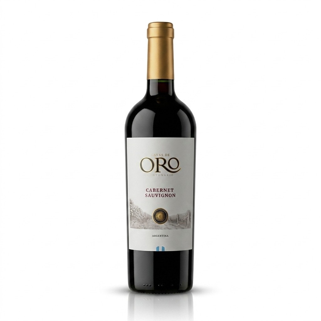 Vinho Tinto Argentino Cavas De Oro Cabernet Sauvignon 750ml Seco Mendoza Guarda Carnes