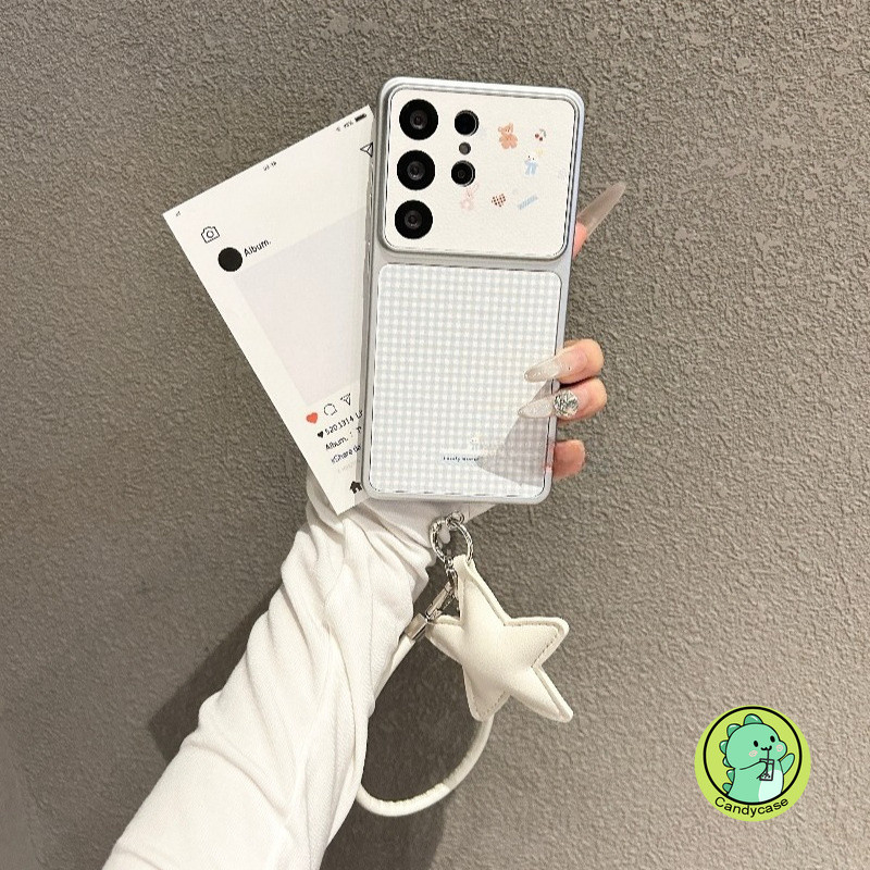 Capa De Urso Fofa Com Cordão Para Samsung Galaxy A17 M17 F17 A16 A15 M15 F15 A14 A13 M13 A12 F12 M12 A11 A10 A10S M10S 5