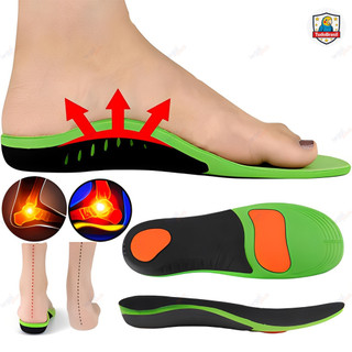 Par de Palmilhas Ortopédicas para Fasciite Plantar, Pés Planos e Pronação com Alívio de Esporão de Calcâneo