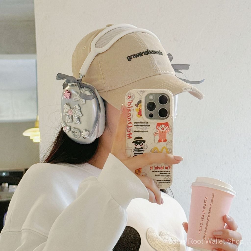 Capa protetora galvanizada para AirPods Max, protetores auriculares Apple, prote