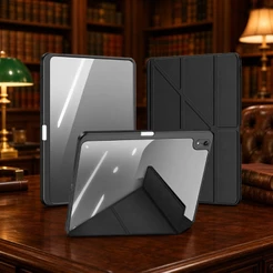 Capa Y acrílica magnética com slot para caneta Para Tab Compativel Samsung S10 S6 lite S9 FE A9 A11+ Qualidade Premium