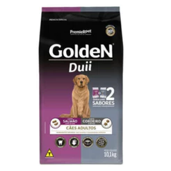Ração Cães Adultos Golden Duii Salmão e Cordeiro Premier Pet 10,1kg