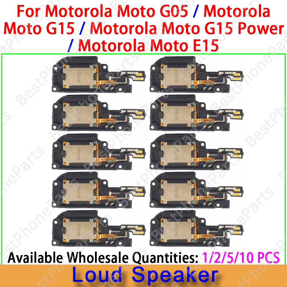 Para Motorola Moto G05 G15 Power E15 Inferior Alto-Falante Campainha Reparação P