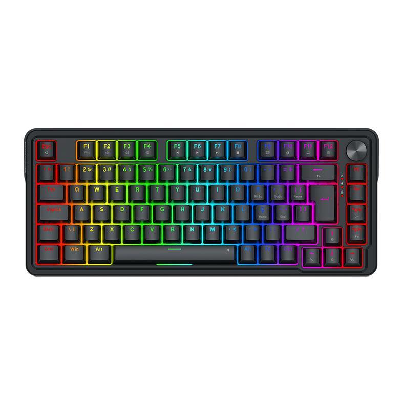 Teclado Magnetico Redragon Ucal, RGB, 75%, Switch Ultramag, USB-C, Preto, K673RGB-M
