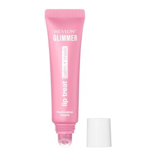 Revlon Glimmer Lip Care Balm + Máscara, Cuidado Labial Noturno com Peptídeos, Hidratante, 002 Marshmallow Dreamland, 0,4