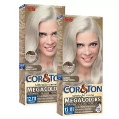 Kit 2 Coloração Niely Cor&Ton Louro Super Platinado 12111