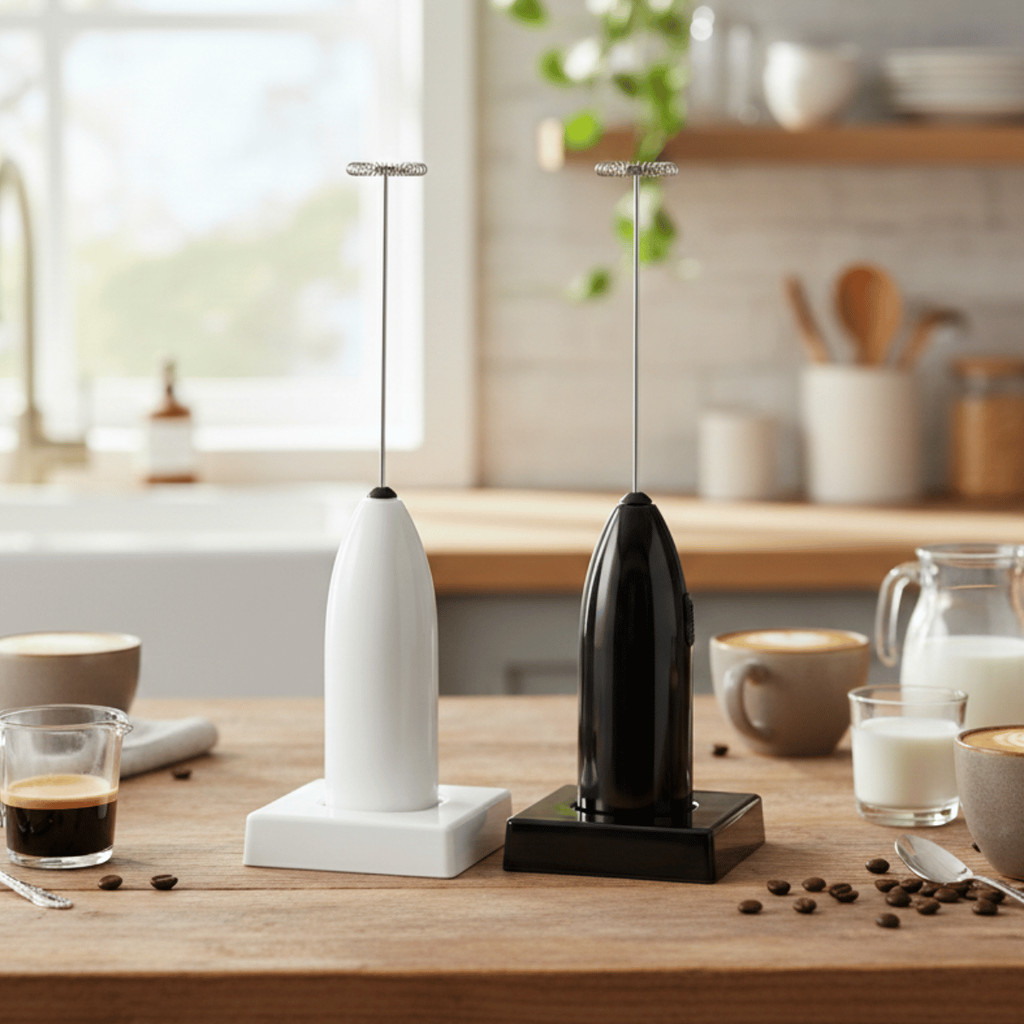 Mixer Misturador de Bebidas Elétrico 2 Multiuso Com Base Preto e Branco - Clink / Cozinha / Portátil
