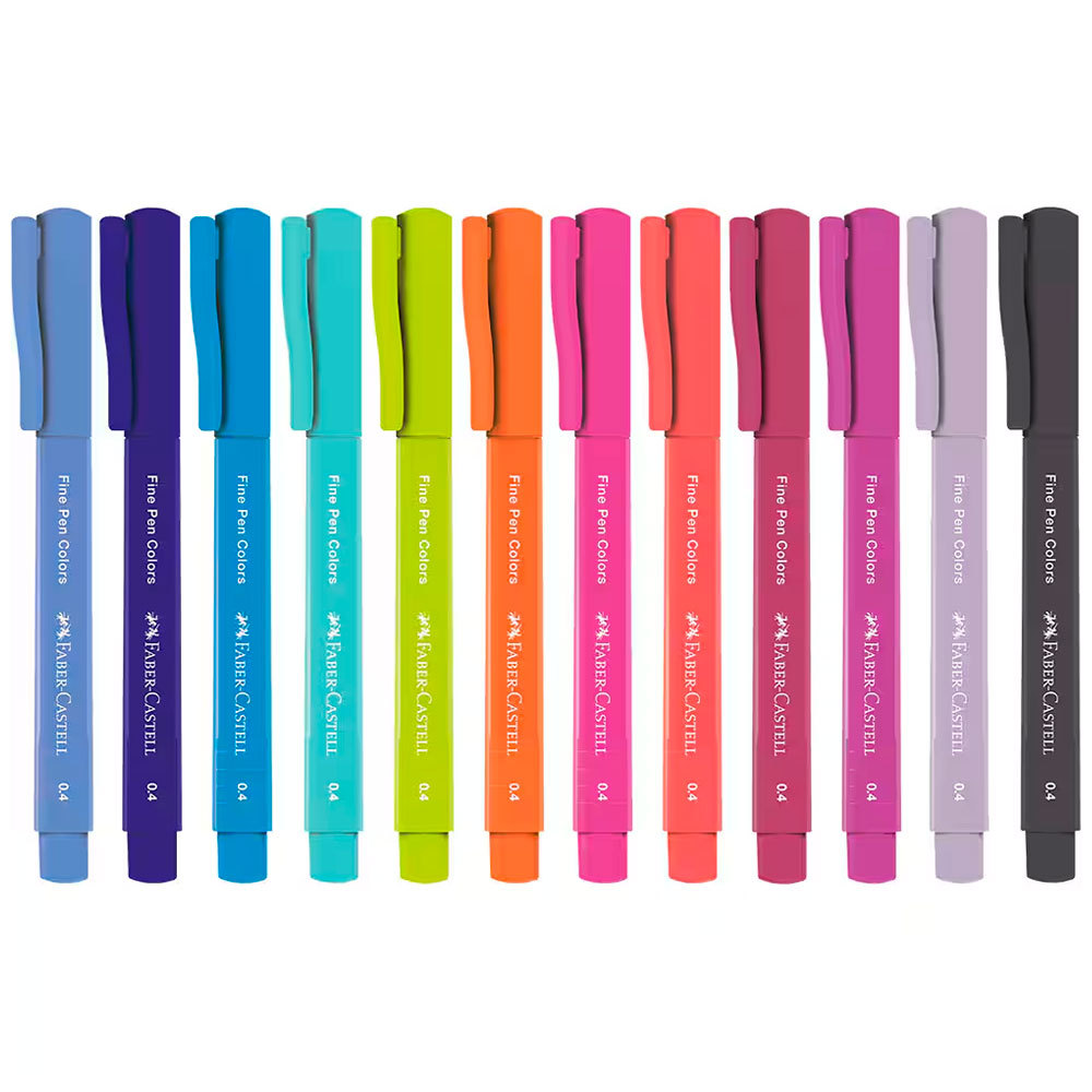 Caneta hidrográfica Fine Pen Colors 12 cores FPB/ES1ZF/357712 Faber-Castell · foto 2