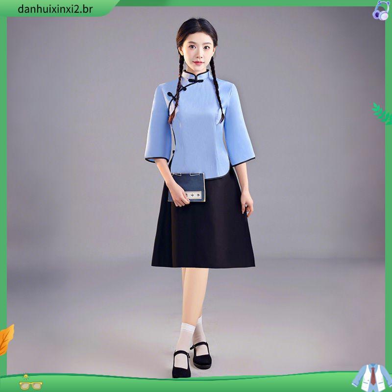Quinto quarto roupas juvenis roupas de estudante feminino estilo república da china roupas femininas Retro chinês montan