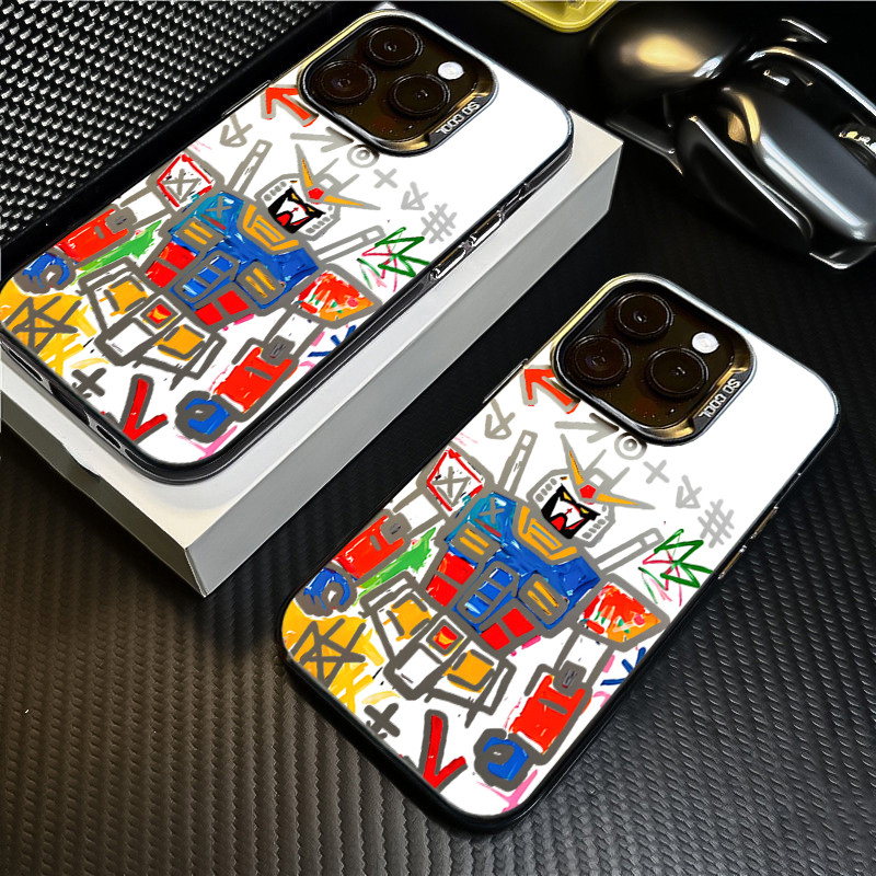 Capa De Telefone Para Samsung A36 A26 A56 A16 A06 4G A55 A54 A53 A52 5G A12 A32 Graffiti Robô Mecha Dura