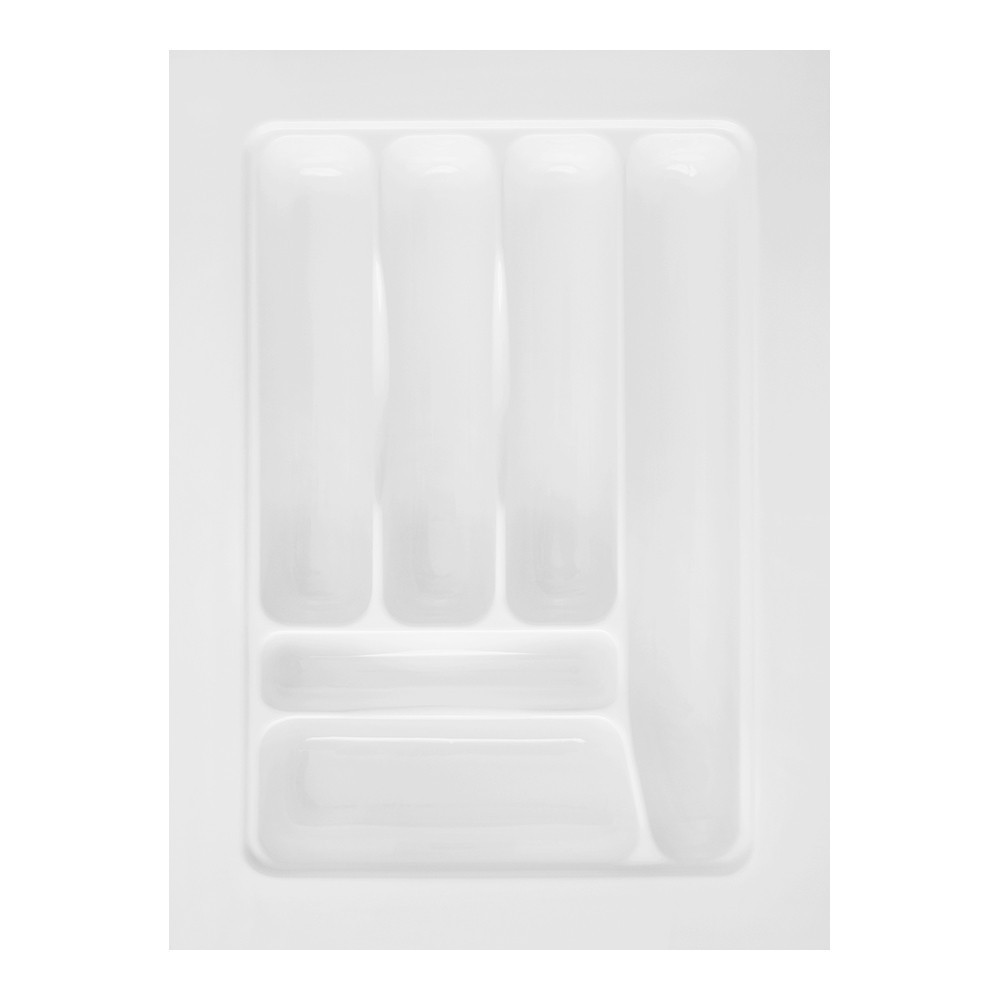 Organizador Divisor Gaveta Porta Talheres Branco Cozinha Ajustável 6 Divisórias OG -41